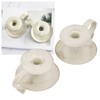 2pcs Taper Candle Holders Simple Antique Finish Iron Candle Holder