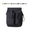 Kutsuwa BE022BK Apron Bag, Stationery Apron Bag, Holder, Black, One