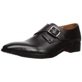 Carlos by Carlos Santana Men's Freedom Monk-Strap Loafer, Black Full Grain Calfskin Leather, 11