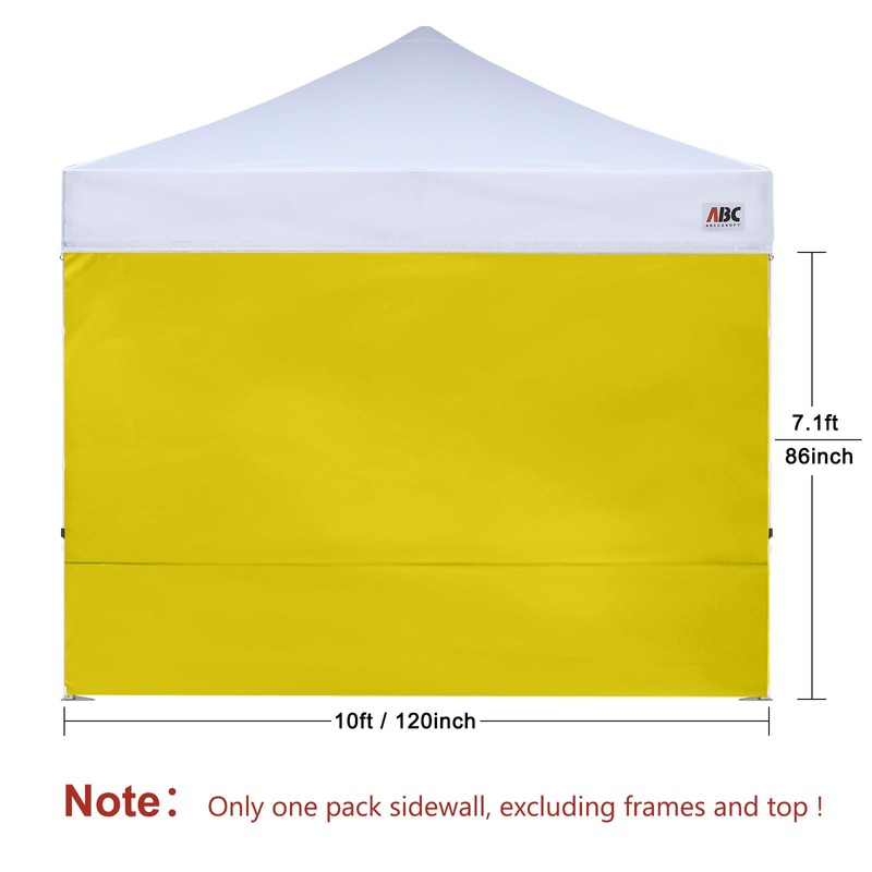 ABCCANOPY 15+Colors 10' Sun Wall for 10'x 10' Straight Leg
