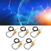 5 Pcs Proximity Switch PNP Normally Open 20mm Detection IP65
