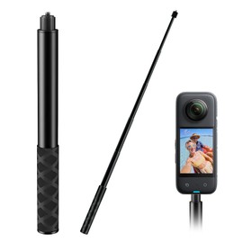 120 cm Compatible with X3 Invisible Aluminium Selfie Stick, 7-Pole Action Camera, Aluminium Selfie Pole, Monopod for Action Cameras RS ONE X3 X2 Go 3 Hero 12 11