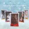 SH.DREAM Glitter Picture Frames Acrylic Friends Family Snow Globe Photo