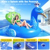 DeeprBetter Inflatable Peacock Pool Float, Gaint Funny Pool Floats Adults,