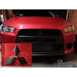 JDMFV 08-2017 Lancer EVOX EVO CARBON FIBER Emblem F/R Overlays Decal Wrap JDM PRECUT