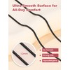 FOCALOOK Snake Chain 1.2MM Thin Solid Black Chain Necklace for