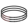 sourcing map 3pcs XPZ874 EPDM V-Belt, wedge Section Cut Edge
