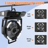 ayamaya Camping Fan with Light 20000mAh Rechargeable Tent Fan with