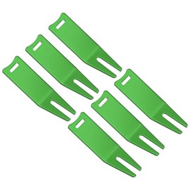PATIKIL Metal Bending Golf Divot Repair Tool, 6 Pack Golf Divot Tool Curved Spit Golf Green Divot Fork Ball Mark Repair Tool for Golf Golfer Repairing, Green