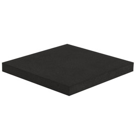 Wake Sangyo NRS-05 Sponge Rubber, Black, 0.4 x 3.9 x 3.9 inches (10 x 100 x 100 mm), Cushioning Material, Soundproofing Material, Pack of 1