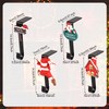 4pcs Christmas Stocking Holders, Santa Claus House Stocking Holders for