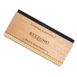 Rexzono Beechwood Cashmere Comb, Wooden Fabric Shaver, Portable Depiller Tool for Sweaters, Wool, Knits, Scarves, and Clothing, Removes Fuzz, Bobbles, and Pills