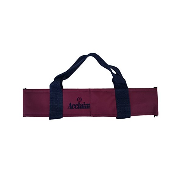 Acclaim Chatton Padded Classic 2 Bowls Nylon Carrier for Level Green Lawn Flat Short Mat Indoor & Outdoor Bowling (Burgundy/Navy)