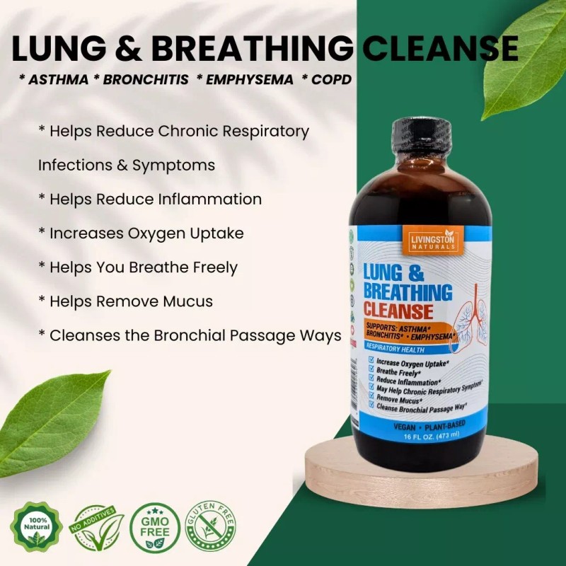 Livingston Natural Herbal Labs Lung & Breathing Cleanse, By Livingston