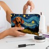 Likjad Dachshund Makeup Bag,Dachshund Cosmetic Bag, Dachshund Makeup Travel Toiletry