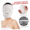 Baluue 2Pcs Coral Fleece Towel Mask for Cold Hot Compress