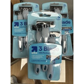 Up & Up Lot Of 3 Packs Up & Up Mens 3 Blade Razors Pivoting Head 9 Count New Fast Shp