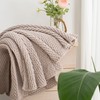CloudDwelling Chenille Knit Throw Blanket Fluffy Fuzzy Soft Lightweight Cozy