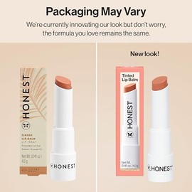 Honest Beauty Honest Beauty Moisturizing Vegan Tinted Lip Balm | Antioxidant-rich Acai Extracts + Avocado Oil | Paraben Free + Cruelty Free | Lychee Fruit