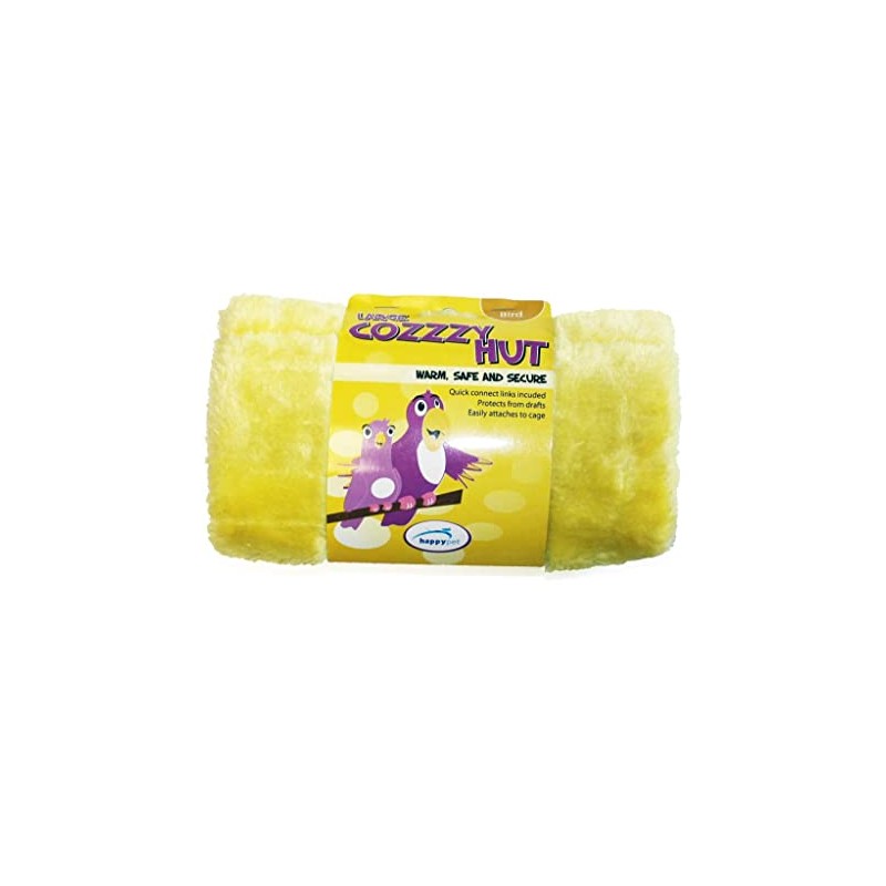The Bird House Cozzzy Hut/House For Birds Large,Yellow