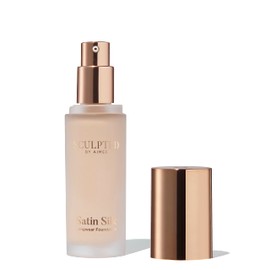 Satin Silk Longwear Foundation from Sculpted by Aimee (Fair Plus 2.5) - Lightweight, Hydrating & Buildable High Coverage, Sweat-Resistant Foundation