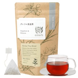 enherb Herbal Tea "Refreshing Cuto Gleffuru Meguri Tea" x 30 Packs, Caffeine-free Tea Bags