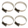 4 Pcs Hose Clamp in 304 Stainless Steel Clip for