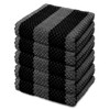 LIXURIATE Stripe Designed Tea Towels for Kitchen - 100% Cotton