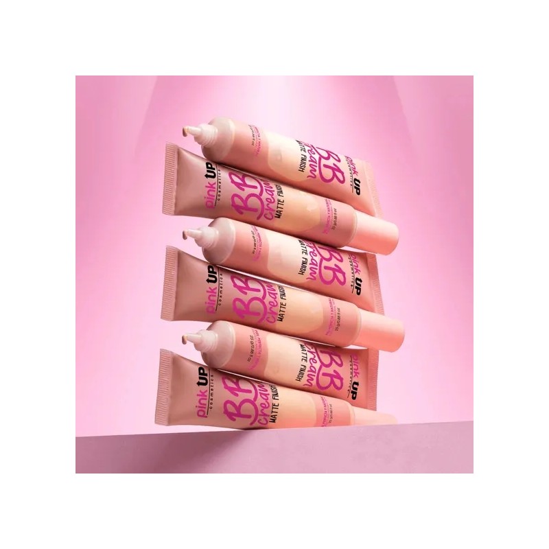 Bb Cream Matte Finish Pink Up Con Color Tono Beige