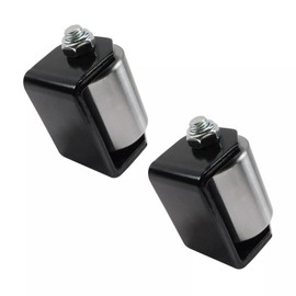 STILEALUS 2 Pack Weld-On Heavy Duty Iron Micro Mini 2" Roller Fit for Trailers with Grease Fitting Steel Trailer Skid Wheel