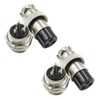 Hxchen Conector de panel hembra de metal de 3 pines