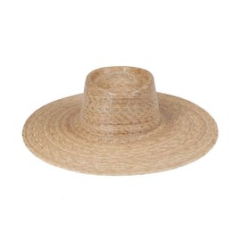 Lack of Color Women's Palma Wide Brimmed Boater Summer Hat (Natural, Large/X-Large)