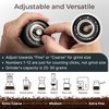 Manual Coffee Grinder by Alpaca Ventures - Stainless Steel Conical