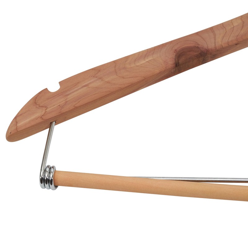 Household Essentials CedarFresh Cedar Coat Hangers, Pack of 4, 100%