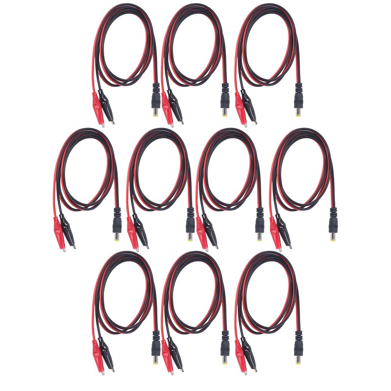 DC to Dual Test Clip Cable Copper Core Electrical Test
