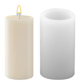 Large Cylinder Silicone Candle Mold, 3 x 6Inch 65 Hours Wax Pillar Candle Mold Cylinder Resin Casting Mold Long Cylinder Silicone Mold for Candle Home Decoration