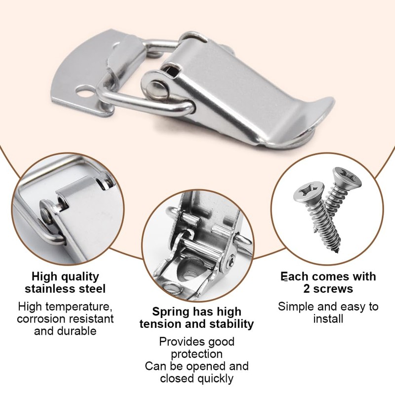 Pack of 10 Stainless Steel Turnbuckles with 20 Screws