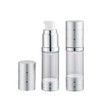 2PCS 30ml/1oz Empty Clear Plastic Airless Pump Bottles Lotion Dispenser