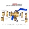 Hydro Master Tankless Water Heater Service Valve Kit with Pressure