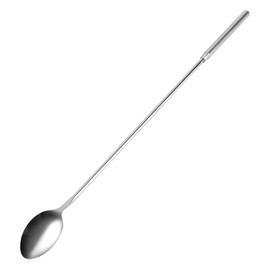 1Pc Mixing Stirring Spoon, 11.8 Inches Stainless Steel Long Handle Spoon for Bar Cocktail Beverage Drink Teardrop Bar Cocktail Shaker Spoon for Home Cafe Bar Milk Tea Store
