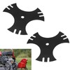 Universal 9" x 9" Edger Blade (5/8" Center Hole), 3-Side