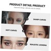 Mikinona Waterproof Eyebrow Stickers 9 Sheets Grey Black Temporary Brow