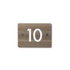 Wood Effect Address House Sign - 148mm x 104mm Contemporary