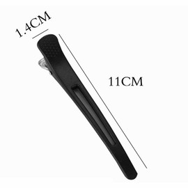 Hairpin Set of 3 Black Zone Clip Positioning Clip Cut Rubber No Trace Clip Hairpin Supplies Firmly Professional Hairpin Bangs Male Female Hairpin Strong No Marks for Facial Cleansing Makeup Barber