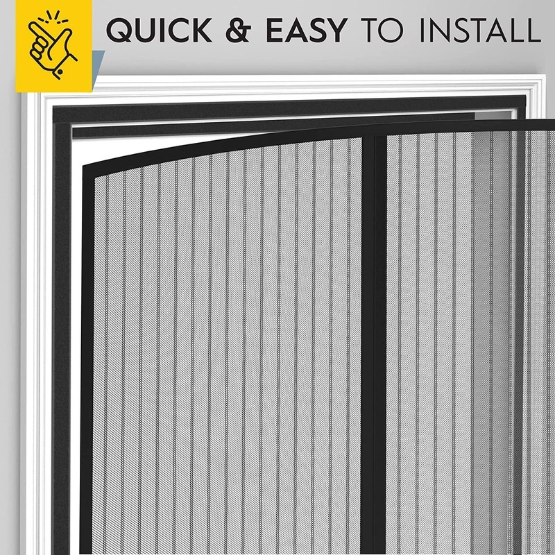 TOPOST Mosquitero Magnetico para Puerta Pocket y Cortina 100x210 CM,