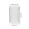 PATIKIL 3"x4" Open Ended Glass Candle Holders, 2Pcs High Borosilicate