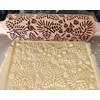 Pinecones and Cardinals Scene Embossed Rolling Pin