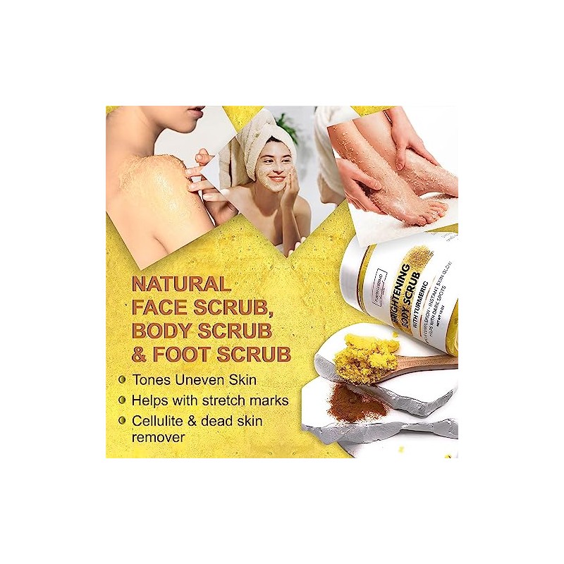 Exfoliante Corporal de Azúcar y Cúrcuma PureBellissimo Sugar Body Scrub