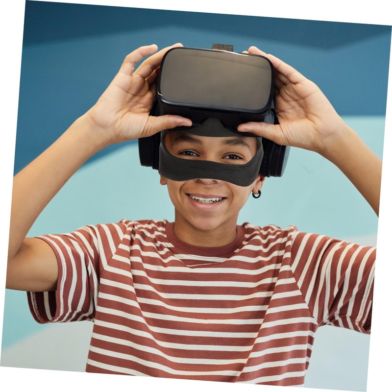 SHINEOFI Adjustable Sweat-Absorbent VR Eye Mask Cover for Gaming Breathable