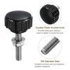 sourcing map 4 Sets Knurled Knobs Thumb Screws with Nuts